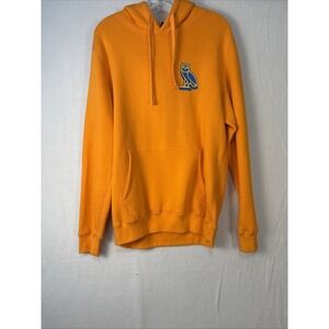 OVO Drake Owl Hoodie‎ Pullover Size XS Orange K1245
